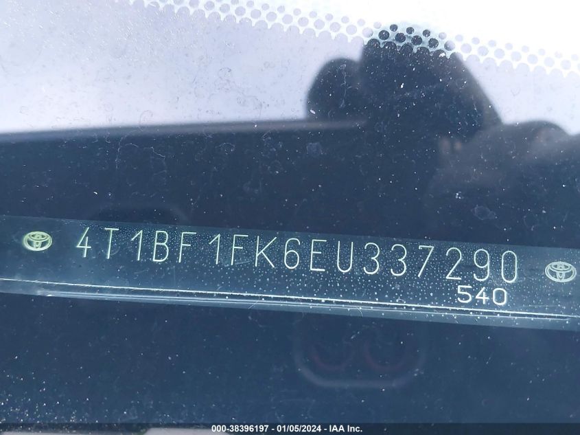 2014 TOYOTA CAMRY SE - 4T1BF1FK6EU337290