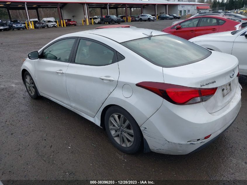 2016 HYUNDAI ELANTRA SE - 5NPDH4AE9GH757780