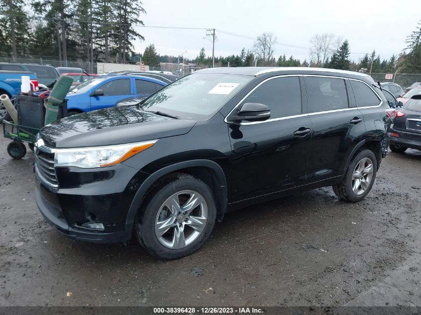 2014 TOYOTA HIGHLANDER LIMITED V6 - 5TDDKRFH6ES046014