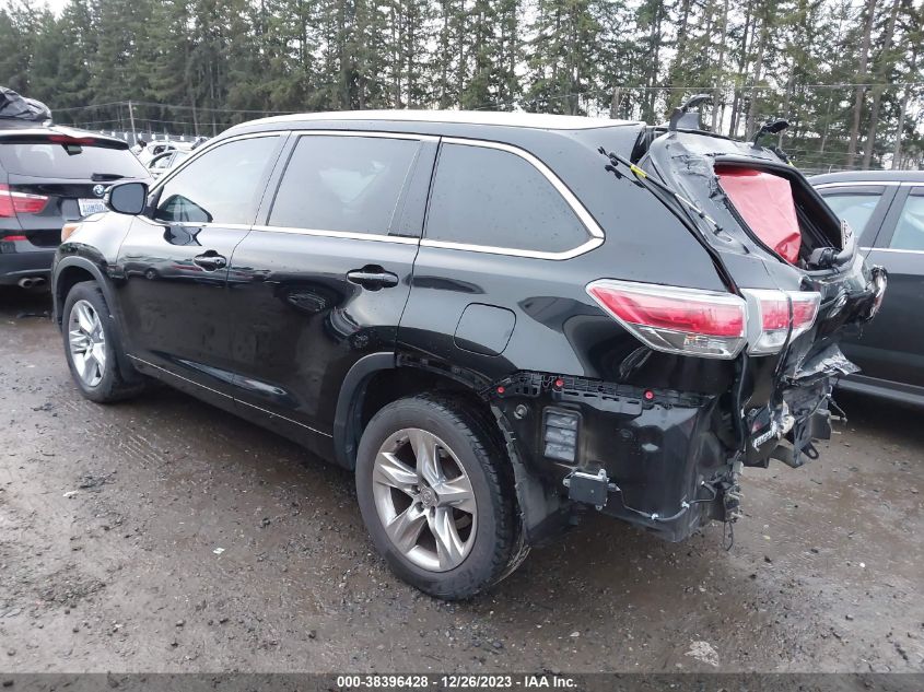 2014 TOYOTA HIGHLANDER LIMITED V6 - 5TDDKRFH6ES046014