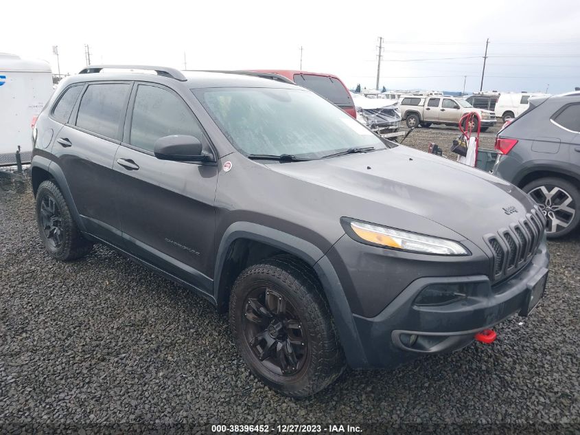 Lot #2539242647 2015 JEEP CHEROKEE TRAILHAWK salvage car