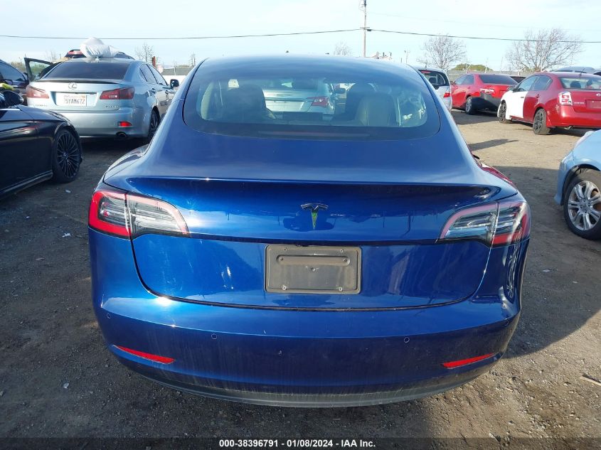 2021 TESLA MODEL 3 STANDARD RANGE PLUS REAR-WHEEL DRIVE - 5YJ3E1EAXMF876328
