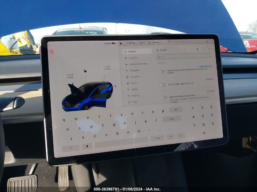 2021 TESLA MODEL 3 STANDARD RANGE PLUS REAR-WHEEL DRIVE - 5YJ3E1EAXMF876328