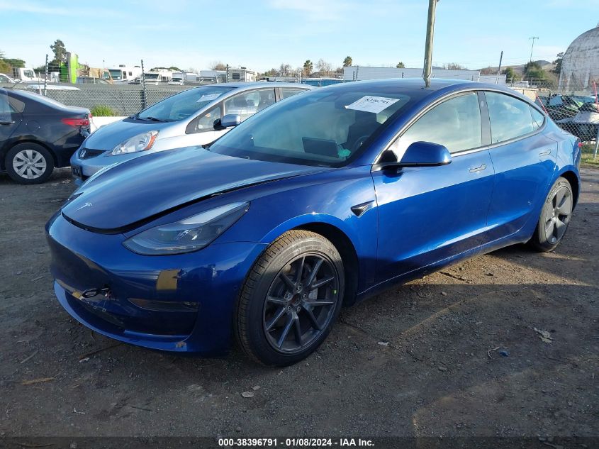 2021 TESLA MODEL 3 STANDARD RANGE PLUS REAR-WHEEL DRIVE - 5YJ3E1EAXMF876328