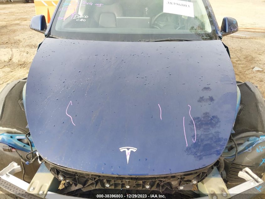 2022 TESLA MODEL Y - 7SAYGDEE6NF559901