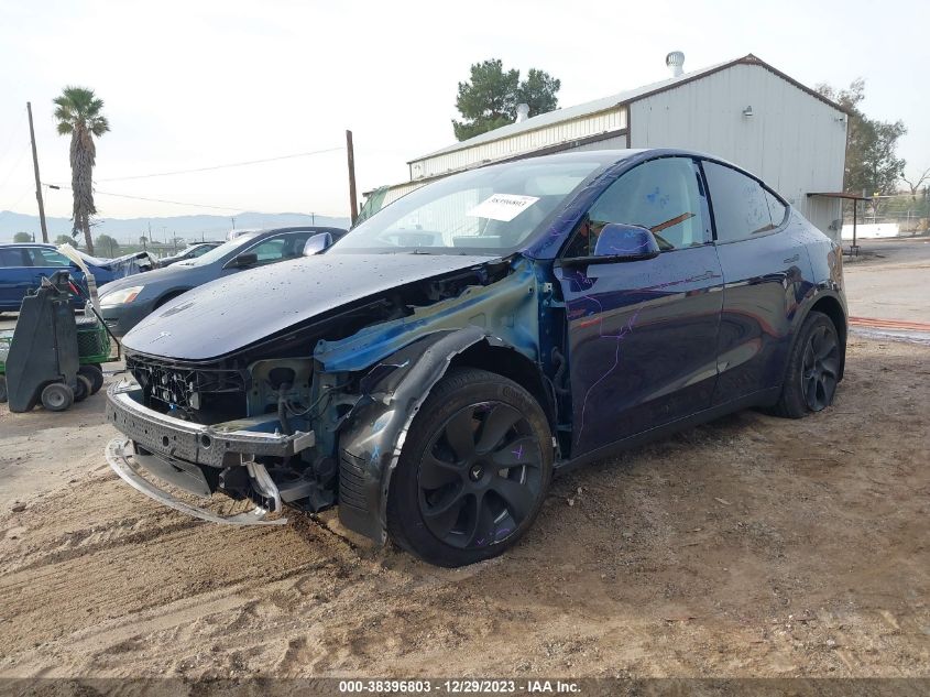 2022 TESLA MODEL Y - 7SAYGDEE6NF559901