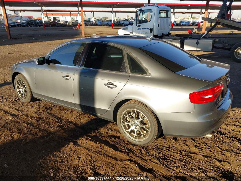 2013 AUDI A4 2.0T PREMIUM - WAUAFAFL3DA196197