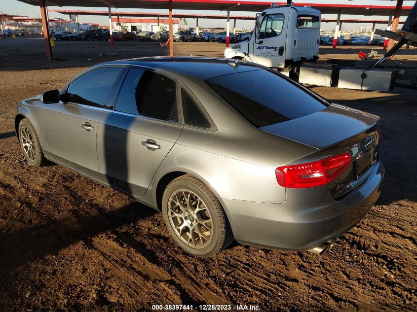 2013 AUDI A4 2.0T PREMIUM - WAUAFAFL3DA196197
