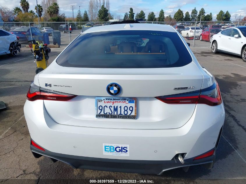 2022 BMW I4 EDRIVE40 WBY73AW03NFM94246