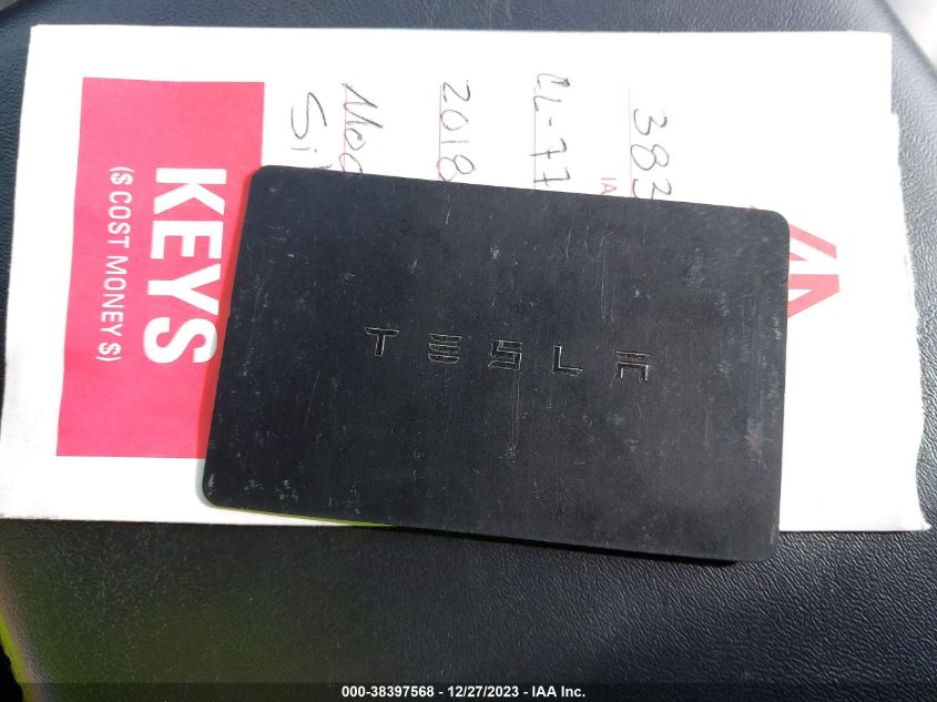 2018 TESLA MODEL 3 LONG RANGE/MID RANGE - 5YJ3E1EA8JF005200