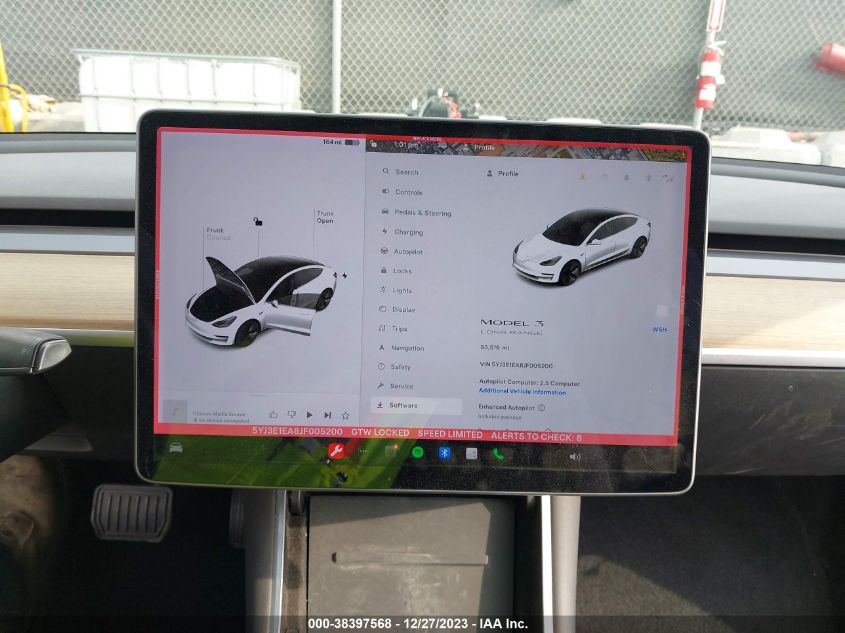 2018 TESLA MODEL 3 LONG RANGE/MID RANGE - 5YJ3E1EA8JF005200