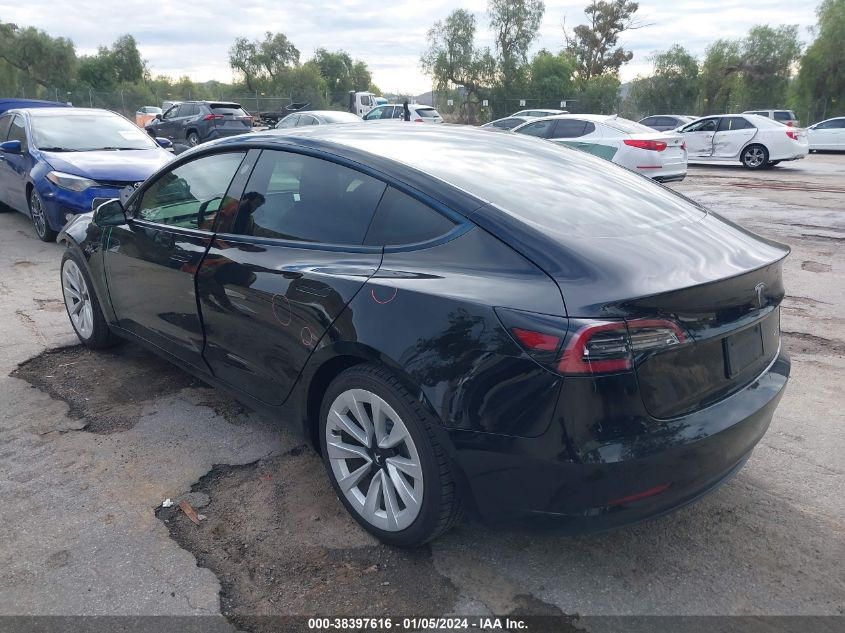 2021 TESLA MODEL 3 - 5YJ3E1EB0MF877349