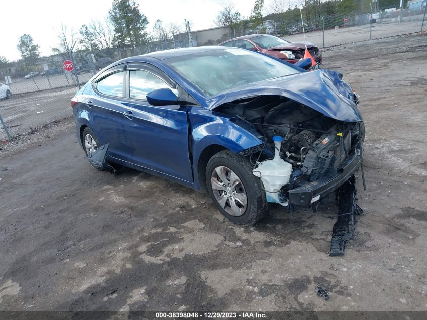 2016 HYUNDAI ELANTRA SE - 5NPDH4AE3GH779273