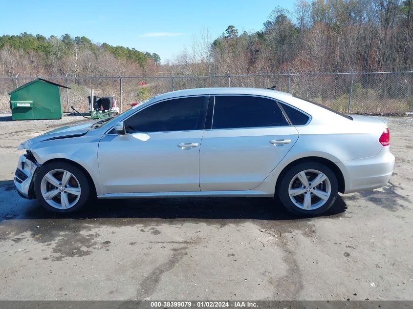 2014 VOLKSWAGEN PASSAT 2.5L SE - 1VWBP7A32EC006021