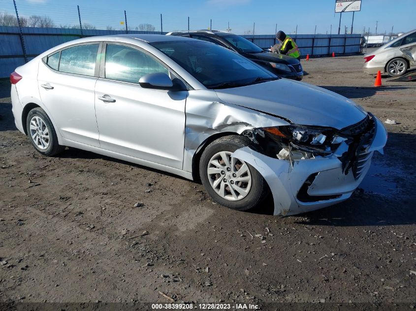 2017 HYUNDAI ELANTRA SE - KMHD74LF1HU077514