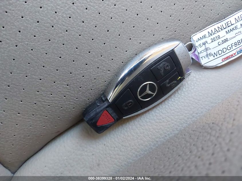 WDDGF8BB7AR127373 | 2010 MERCEDES-BENZ C 300