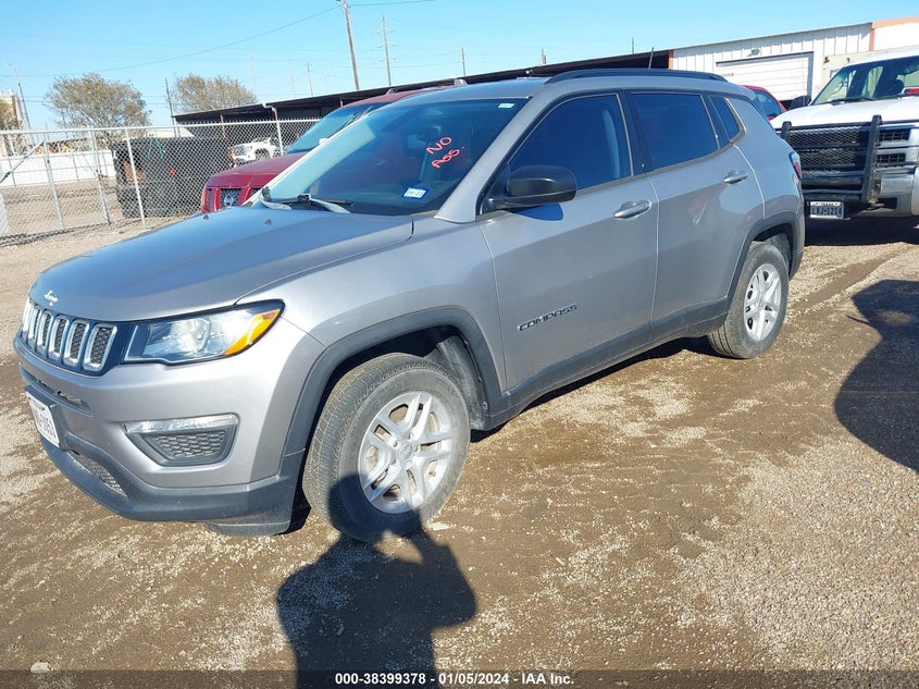 VIN 3C4NJCAB4JT254979 2018 JEEP COMPASS SPORT FWD