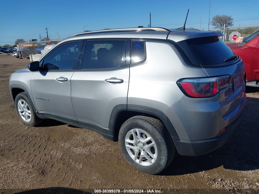 VIN 3C4NJCAB4JT254979 2018 JEEP COMPASS SPORT FWD