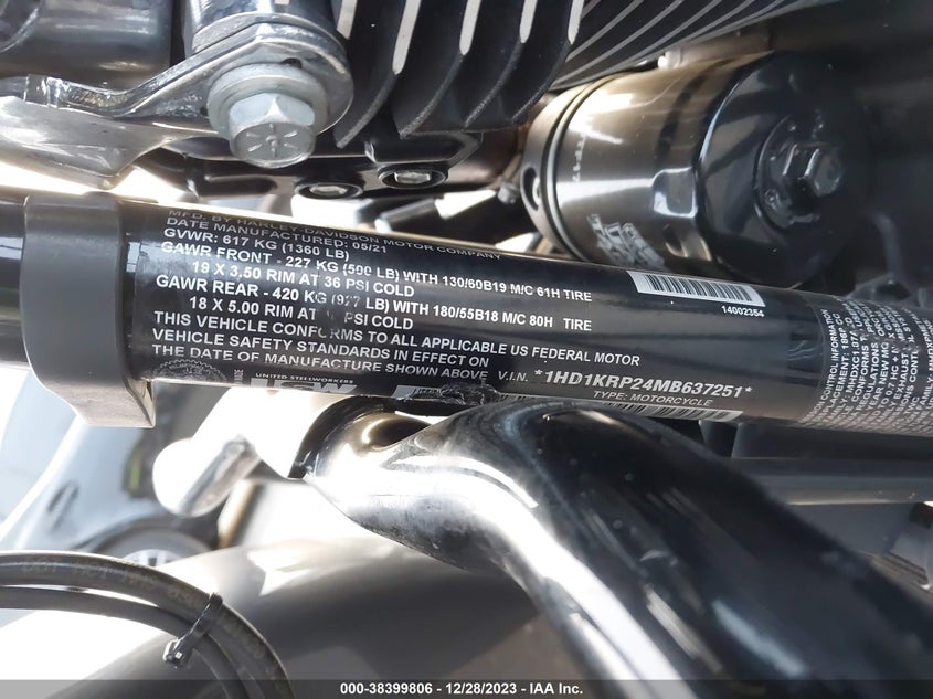 VIN 1HD1KRP24MB637251 2021 HARLEY-DAVIDSON FLHXS