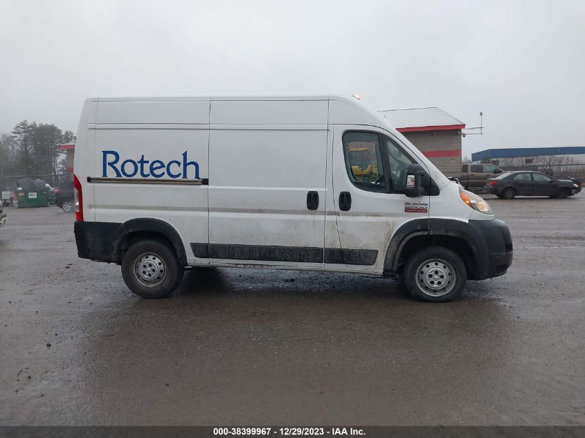 2019 RAM PROMASTER 2500 HIGH ROOF 136 WB 3C6TRVCG7KE544067