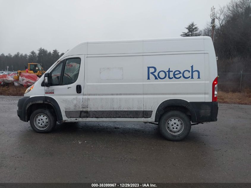 2019 RAM PROMASTER 2500 HIGH ROOF 136 WB 3C6TRVCG7KE544067