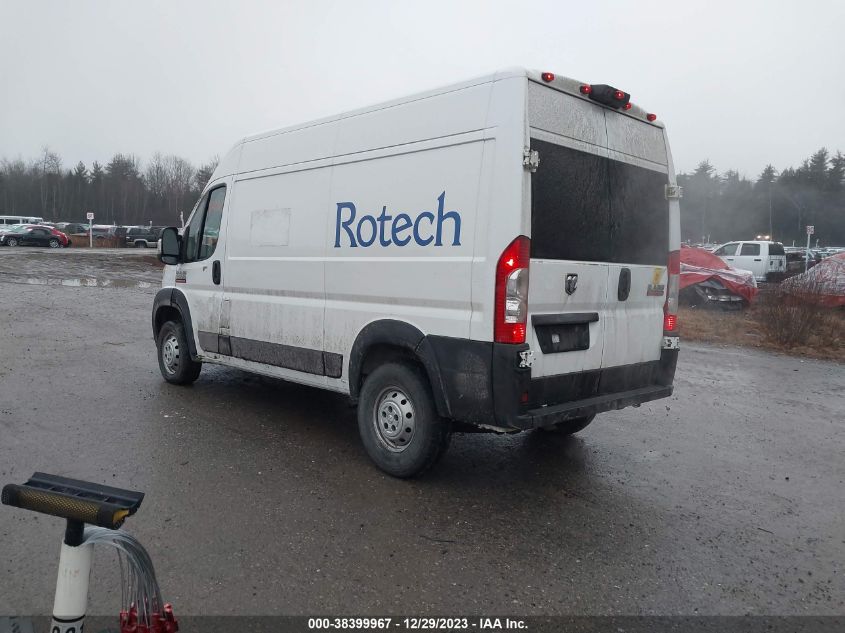 2019 RAM PROMASTER 2500 HIGH ROOF 136 WB 3C6TRVCG7KE544067