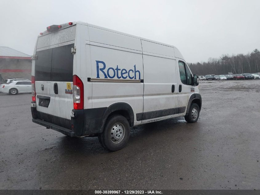 2019 RAM PROMASTER 2500 HIGH ROOF 136 WB 3C6TRVCG7KE544067