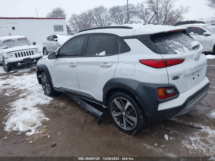 2018 HYUNDAI KONA LIMITED - KM8K3CA53JU124457