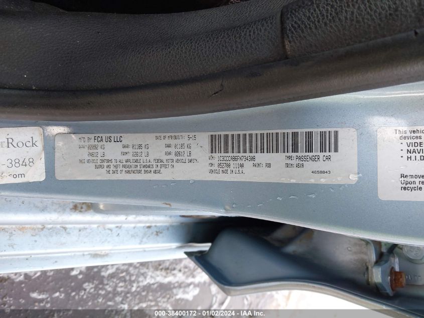 2015 CHRYSLER 200 LIMITED - 1C3CCCAB6FN734308