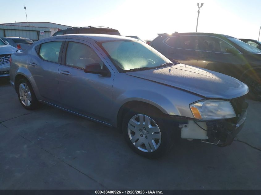2013 DODGE AVENGER SE - 1C3CDZAB5DN652227