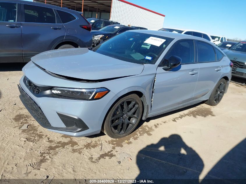 2022 HONDA CIVIC SPORT - 19XFL2H85NE012344