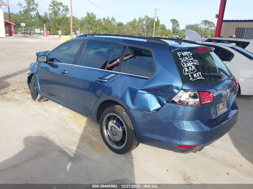 2015 VOLKSWAGEN GOLF SPORTWAGEN TDI S 4-DOOR - 3VWFA7AU1FM507381