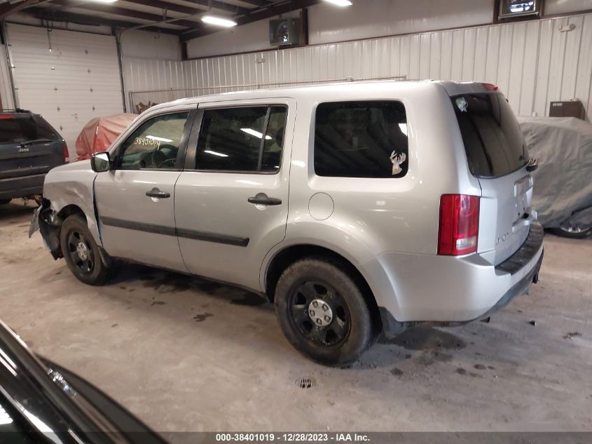2015 HONDA PILOT LX - 5FNYF4H28FB077255