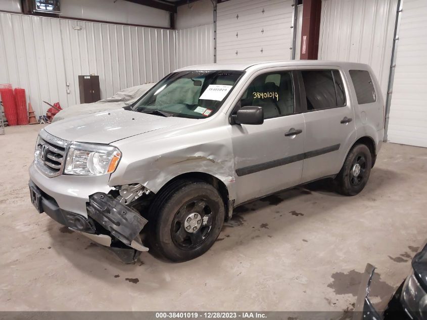 2015 HONDA PILOT LX - 5FNYF4H28FB077255