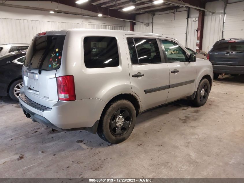 2015 HONDA PILOT LX - 5FNYF4H28FB077255