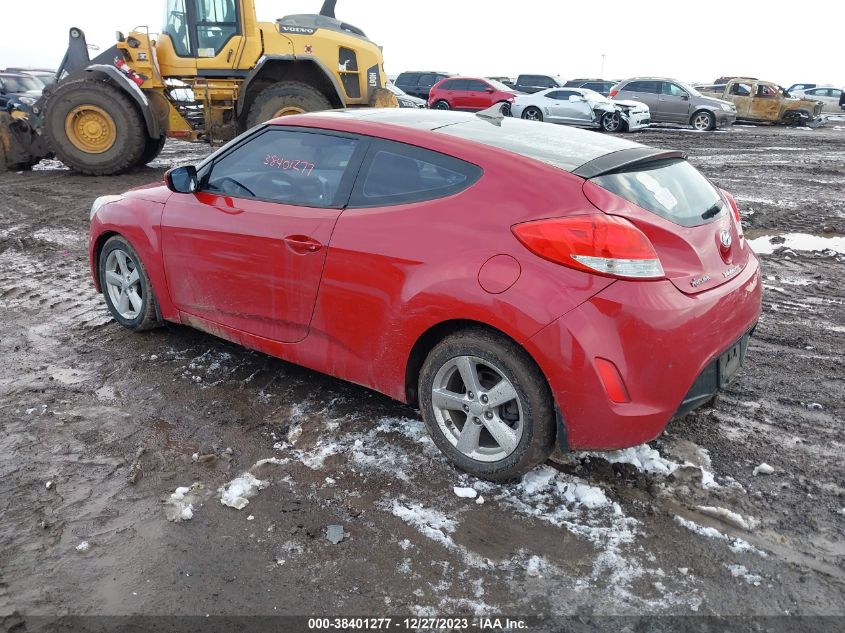 2013 HYUNDAI VELOSTER BASE W/GRAY - KMHTC6ADXDU123145