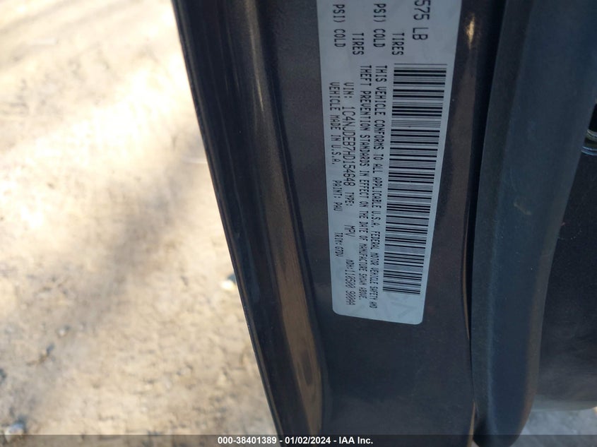 VIN 1C4NJDEB7HD154648 2017 JEEP COMPASS LATITUDE 4X4