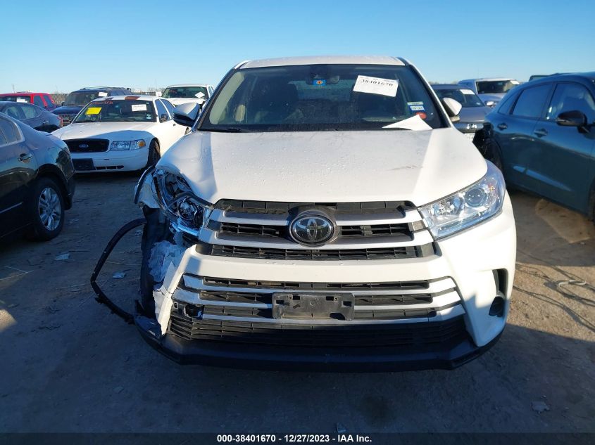2019 TOYOTA HIGHLANDER LE/LE PLUS - 5TDZZRFH3KS328186