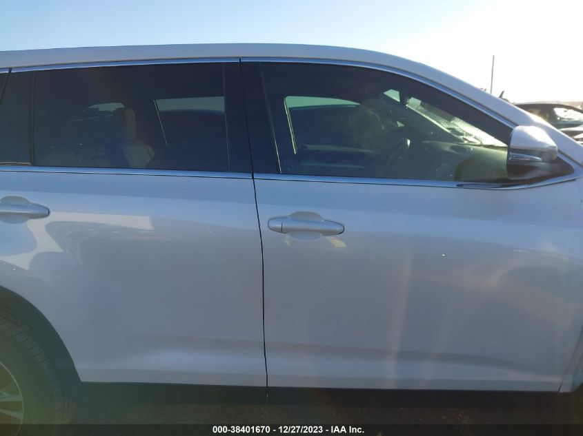 2019 TOYOTA HIGHLANDER LE/LE PLUS - 5TDZZRFH3KS328186