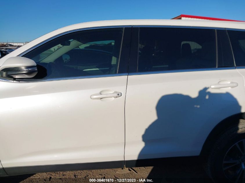 2019 TOYOTA HIGHLANDER LE/LE PLUS - 5TDZZRFH3KS328186