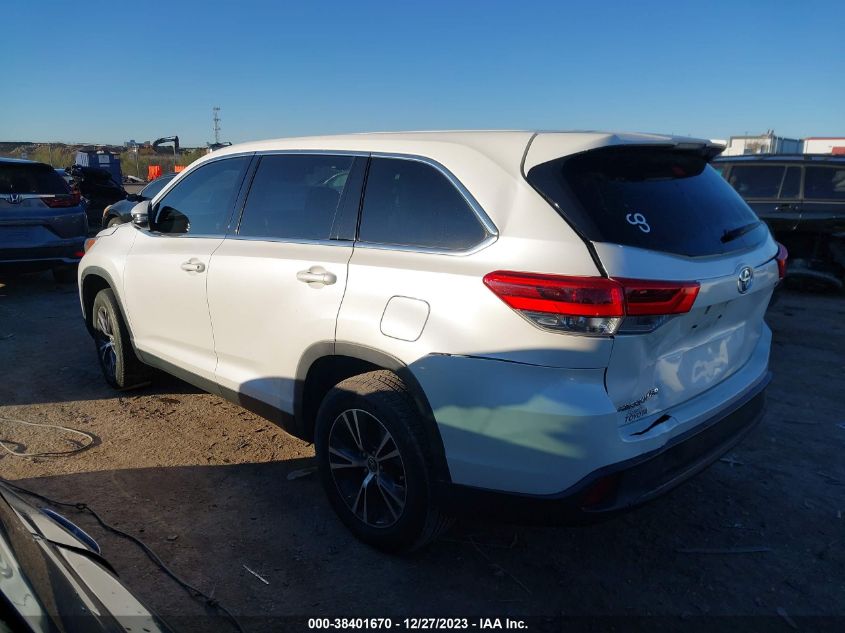 2019 TOYOTA HIGHLANDER LE/LE PLUS - 5TDZZRFH3KS328186