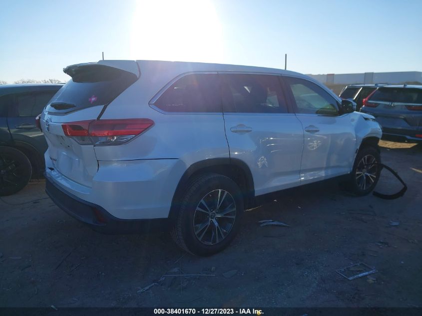 2019 TOYOTA HIGHLANDER LE/LE PLUS - 5TDZZRFH3KS328186
