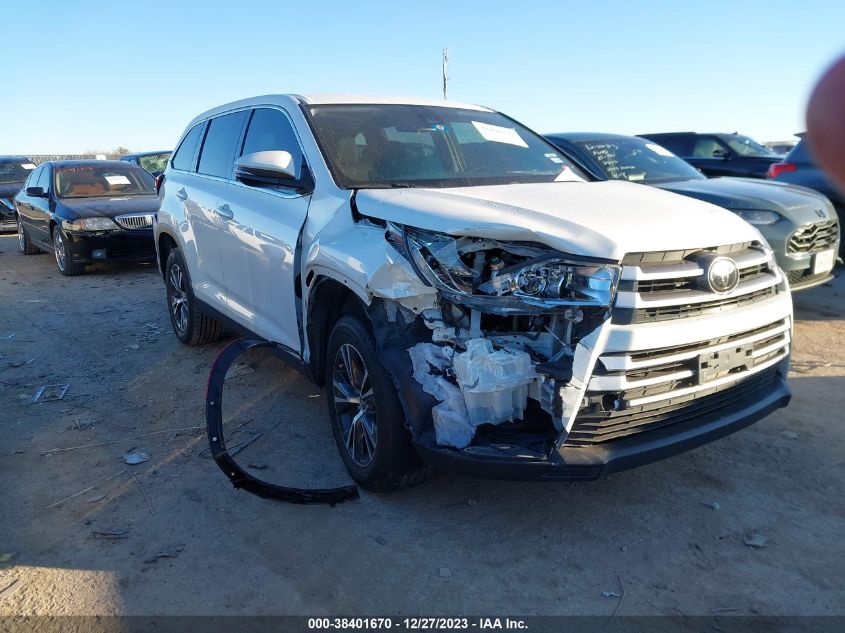 2019 TOYOTA HIGHLANDER LE/LE PLUS - 5TDZZRFH3KS328186