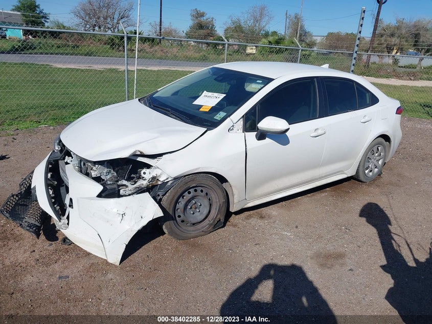VIN JTDEPMAE9MJ143886 2021 TOYOTA COROLLA LE
