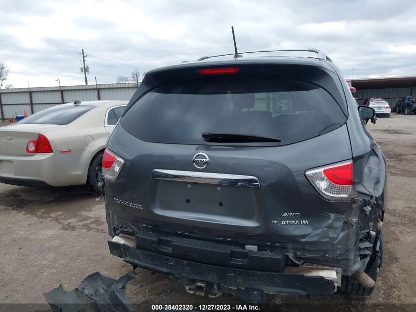 2015 NISSAN PATHFINDER PLATINUM - 5N1AR2MM8FC712763