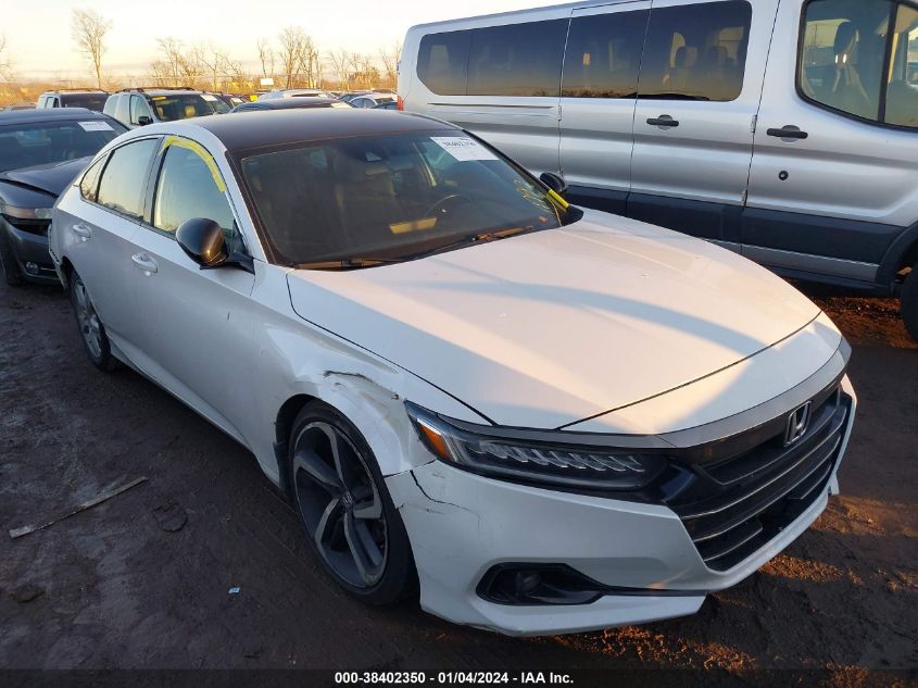 2022 HONDA ACCORD SPORT - 1HGCV1F37NA008136