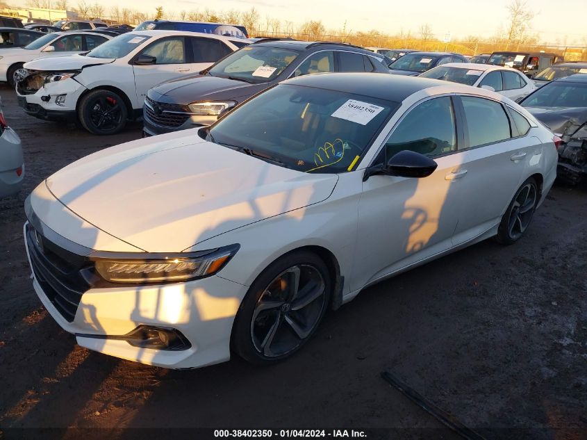2022 HONDA ACCORD SPORT - 1HGCV1F37NA008136
