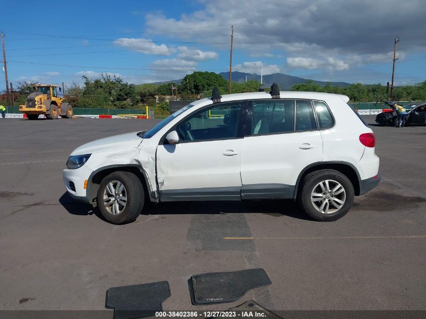 2013 VOLKSWAGEN TIGUAN S - WVGAV3AX1DW620339