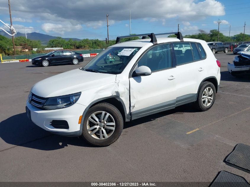 2013 VOLKSWAGEN TIGUAN S - WVGAV3AX1DW620339