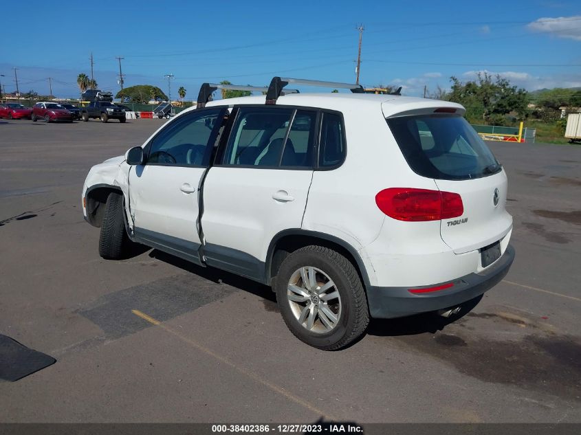 2013 VOLKSWAGEN TIGUAN S - WVGAV3AX1DW620339